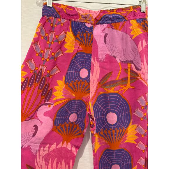 ANTHROPOLOGIE Mary O’Malley Raspberry Dreamer Pajama Lounger Pants XS - Picture 6 of 7